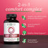 Zhou Tart Cherry Extract + Celery Seed, 1000mg Tart Cherry Capsules for Sleep & Uric Acid Cleanse, 60 Veggie Capsules