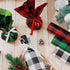 Whaline 120 Ft x 32 inch Christmas Cellophane Wrap Roll, Rustic Buffalo Plaid for Gift Basket and DIY Crafts