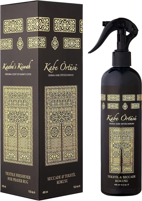 Islamic Holy Places Room Spray Air Freshener, Kaaba’s Cover Scent, Prayer Rug Spray, Made With Essential Oils, Plant-Derived And Other Thoughtfully Chosen Ingredients, 13.50 Fl Oz (Kaaba)