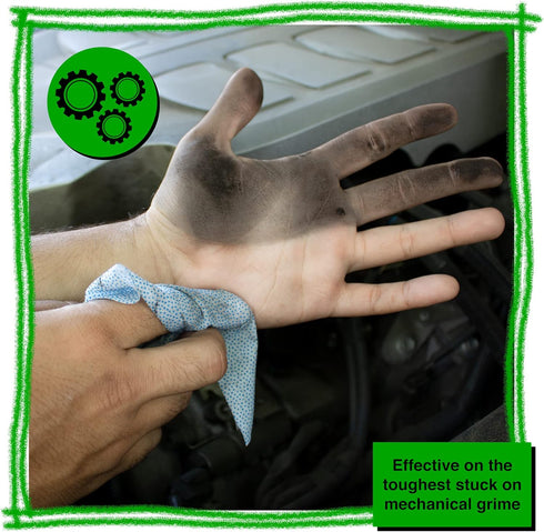 CE Tools Pro Tough Wipes, 50 Count with Scrubbing Beads