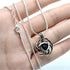 Julie Wang Lava Stone Celtic Knot Essential Oil Diffuser Necklace - Antique Silver Aromatherapy Jewelry
