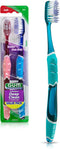 GUM Technique Deep Clean Toothbrush - Soft Full Head for Adults with Sensitive Gums - Extra Fine Bristles, 2ct