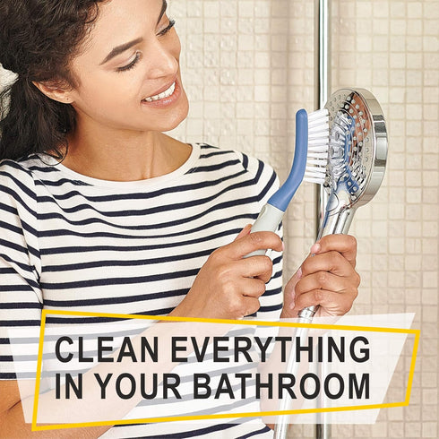 Set 3pcs Scrub Brush of - Cleaning Shower Scrubber with Ergonomic Handle and Durable Bristles - Grout Cleaner Brush