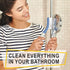 Set 3pcs Scrub Brush of - Cleaning Shower Scrubber with Ergonomic Handle and Durable Bristles - Grout Cleaner Brush