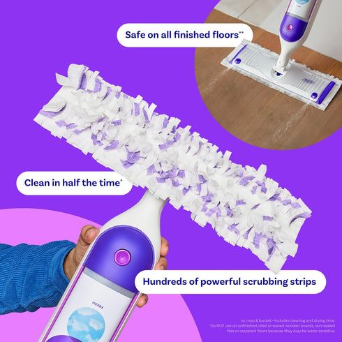 Swiffer PowerMop Multi-Surface Mopping Pad Refills for Floor Cleaning, 11 count