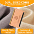 Wooden Cashmere Comb for Knits, Sweaters, Wool & Delicate Fabrics Manual Fabric Shaver, Fuzz Remover, Portable Depiller