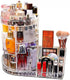 Large Capacity Rotating Acrylic 360 Degree Makeup Organizer - 5 Layers Adjustable Cosmetic Storage Stand