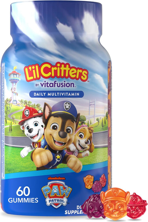 Lil Critters Paw Patrol Gummy Vites Daily Gummy Multivitamin for Kids, Vitamin