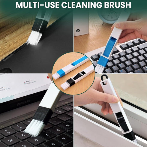 Solvra 14 Set Pcs Crevice Cleaning Brush Hard Bristle Cleaning Tools for Grout, Tile Floors, Gaps & Narrow Spaces