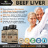 Wholesome Wellness Grass Fed Desiccated Beef Liver Capsules (180 Pills, 750mg Each) - Natural Iron and Vitamins