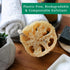 Natural Loofah Exfoliating Sponge (4 Pack) - Biodegradable Loofa Body Scrubber