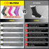 Ankle Compression Sleeve with Strap for Women, Men, Plantar Fasciitis Relief, Achilles Tendonitis, Black L