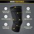 CAMBIVO 2 Pack Knee Braces for Knee Pain, Compression Sleeve for Men and Women, Black, X-Large