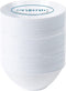 PLASTICPRO White Plastic Organic Party Dessert Bowls, 6 OZ, 50 Count, Premium Heavyweight Disposable Dishes