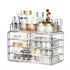 ZHIAI Stackable Storage Drawers, Clear Acrylic Bathroom Counter Organizer for Makeup, Kitchen, Home Storage