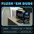 DUDE Wipes On-The-Go Flushable Wipes, 2 Pack, 60 Wipes, Unscented, Extra-Large, Individually Wrapped