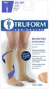 Truform Short Length Compression Stocking, 20-30 mmHg, Open Toe, Beige, Medium, for Men and Women