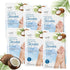 Epielle Intensive Repairing Gloves for Dry and Cracked Hands, 6 Pack | Coconut Oil, Milk Extract, Hyaluronic Acid