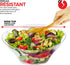 54oz Clear Plastic Serving Bowls, 4 Pack Large Disposable Candy Dishes for Chips, Snacks, Salad Bar, Party Supplies