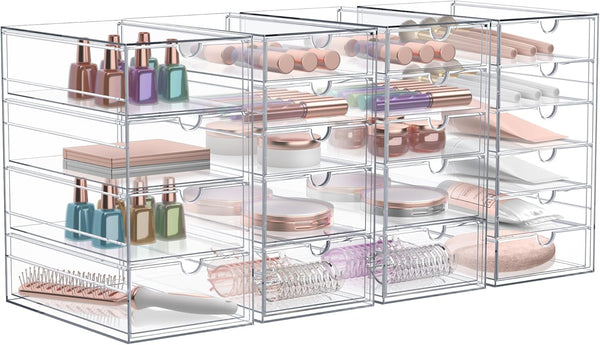 Sorbus Makeup Organizer with 20 Drawers, Acrylic Drawer Organizer for Makeup, Office, Jewelry, and Storage