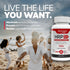 Advanced Lysine Immune Support Supplement, 975 mg with Zinc, Vitamin C - 120 ct for Maximum Support