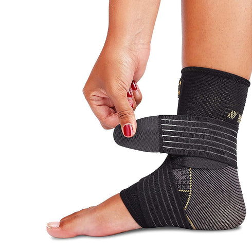 Copperfit Compression Ankle Brace for Women, Durable Design Foot and Ankle Support for Sports, Comfortable Fit