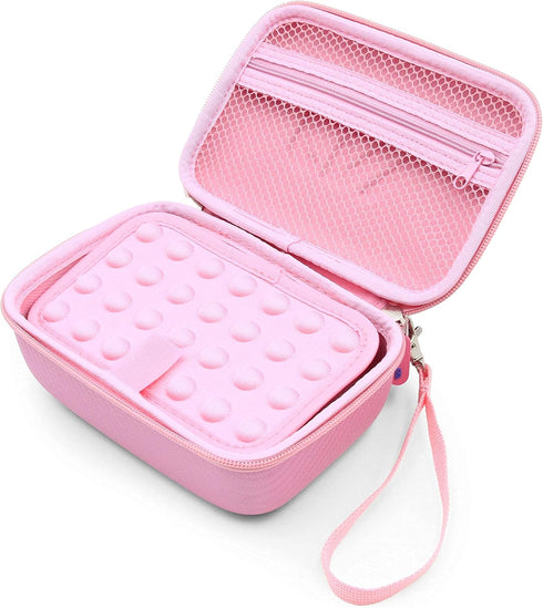 CASEMATIX Pink Travel Case Bag for Asthma Inhaler, Masks, Spacer - Case Only