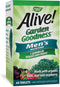 Nature's Way Alive! Garden Goodness Men's Multivitamin - 60 Tablets with High Potency B-Vitamins