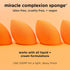 Real Techniques Iconic Blend + Set Makeup Sponge Duo - 2 Count for Liquid, Cream, & Powder