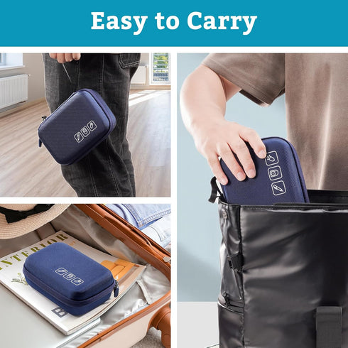 ProCase Diabetic Supplies Hard Travel Case, Diabetes Storage Bag for Glucose Meter, Insulin Pen, Blood Sugar Test Strips