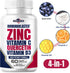 ImmunoBlaster Zinc Quercetin 500mg with Vitamin D and C, Antioxidant Immune Support Supplement for Men and Women - 60