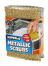 Superio Gold and Silver Kitchen Sponge Scrubber, Heavy Duty Non-Scratch, Kosher, Pack of 12 for Sink and Dish Washing