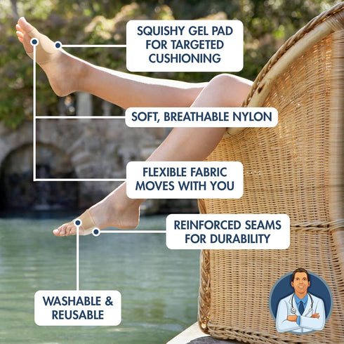 Dr. Frederick's Original Bunion Sleeves - 2 ct, Orthopedic Relief Socks with Gel Pad Cushion for Big Toe