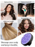HEETA Hair Scalp Massager Brush, Updated Hair Shampoo Brush with Soft Silicone Bristles for All Hair Types (Black)