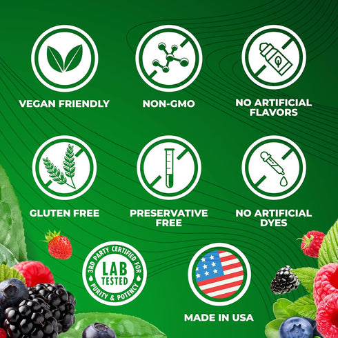 Total Tea Chiroflex Superfood Green Powder, Organic Greens Fruit and Veggie Vegan Supplement, 30 Servings - 7.4 oz