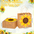 MotiMind 18 Summer Pcs Sunflower Party Gift Bags with Handles Sunflower Paper Goodie Bag for Birthday Party Favor