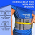 Umbilical Hernia Belt for Men and Women, Abdominal Binder Support for Hernia Pain (Small/Medium)