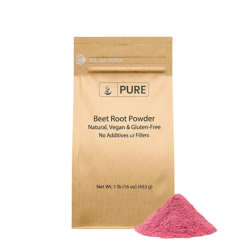 Pure Original Ingredients Beet Root Powder (1lb): Smoothies, Rich Color, Non-GMO, Folate