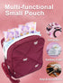 SERTRI Period Bag for Girls, Quilted Period Pouch for Women, Sanitary Napkin Storage Bag Menstrual Pad Pouches Tampon