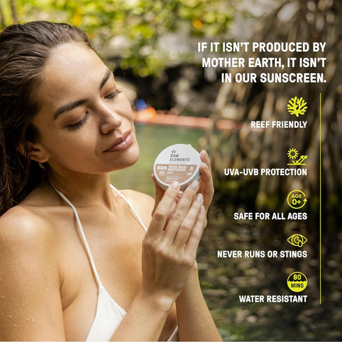 Raw Element Ultra-Moisturizing Tinted Face Cream - Non Toxic Mineral Sunscreen, Daily Tinted Moisturizer, SPF 30, 1.8 oz