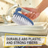 Set 3pcs Scrub Brush of - Cleaning Shower Scrubber with Ergonomic Handle and Durable Bristles - Grout Cleaner Brush