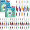 100 PCS Individually Wrapped Bulk Toothbrushes with Toothpastes, Colorful Manual Disposable Toothbrushes for Adults or