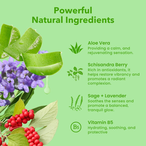 Patchology Aloe Vera Face Mask - Press Reset Facial Masks for Radiant Complexion with Lavender, Vitamin B5, Aloe Vera