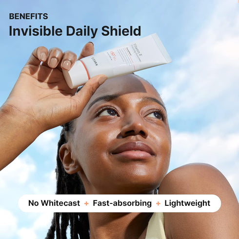 COSRX Daily SPF 50 Vitamin E Sunscreen - UVA/UVB Protection, Lightweight, No White Cast, Semi Matte Finish