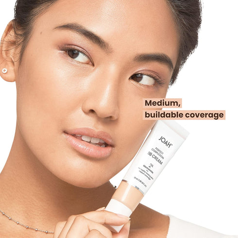 JOAH Beauty Perfect Complexion BB Cream - Hyaluronic Acid & Niacinamide, Korean Makeup with Medium Buildable Coverage