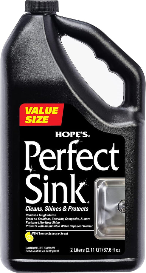 HOPE'S Perfect Sink Cleaner and Polish, Restorative, Water-Repellant, Removes Stains, Ideal for