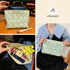 STARDW Aesthetic Floral Makeup Bag, Large Cute Cosmetic Bag Organizer for Women Girls, Travel Toiletry Pouch (Fresh