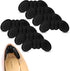Heel Pads for Shoes That are Too Big, 4 Pairs Foamed Cotton Cushions for Pain Relief & Comfort (Black)