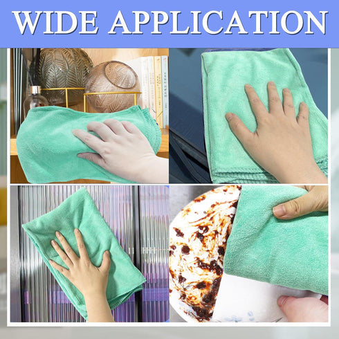 6 Pcs Extra Large Microfiber Cleaning Cloth, 20" x 30", Washable Reusable Large Floor Cloth Rags