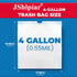 180 Count 4 Gallon Trash Bags, Drawstring White Unscented Small Garbage Bags for Office, Bathroom